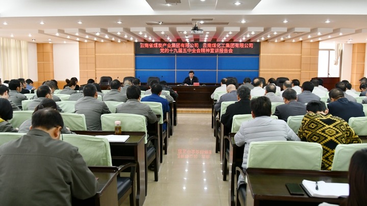 集团党委副书记、总经理高建嵩到云维集团宣讲党的十九届五中全会精神