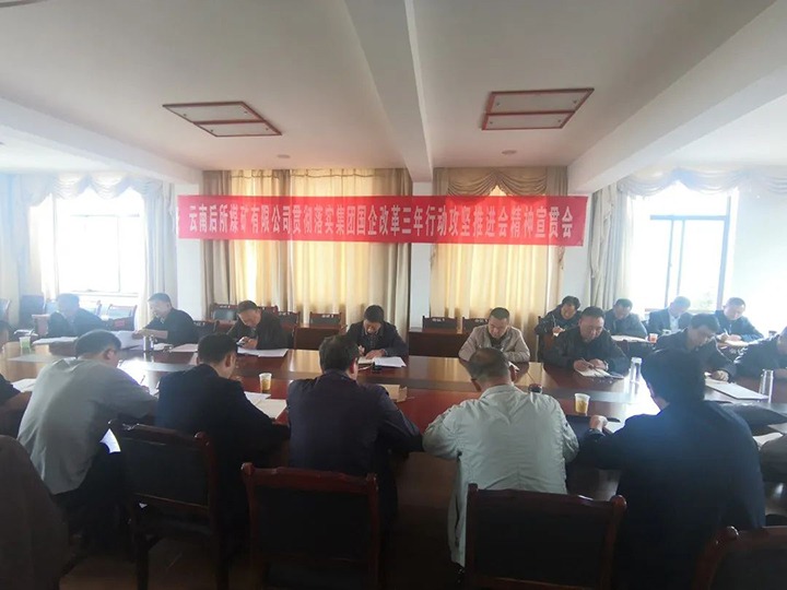 云南后所煤矿有限公司深入学习贯彻龙8头号玩家(国际)官方网站（煤化）集团国企改革三年行动攻坚推进会会议精神