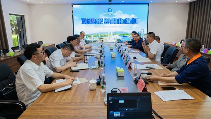 龙8头号玩家(国际)官方网站（煤化）集团党委副书记、总经理高建嵩一行到解化化工分公司开展2022年第一季度生产经营工作督导调研