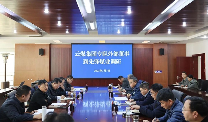 龙8头号玩家(国际)官方网站（煤化）集团专职外部董事寸延峰、孔君到先锋煤业公司调研
