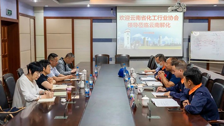 【聚焦龙8头号玩家(国际)官方网站】云南省化工协会到解化化工分公司调研