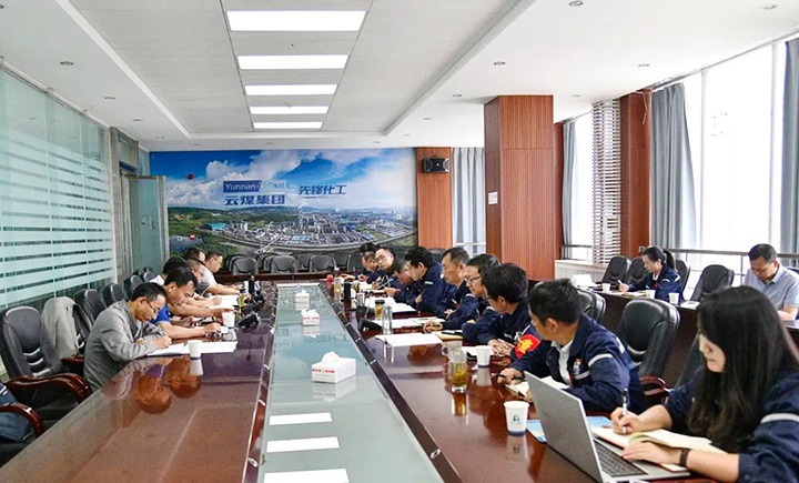 【主题教育】龙8头号玩家(国际)官方网站（煤化）集团党委委员、副总经理缪和星一行到先锋化工公司开展生产经营调研