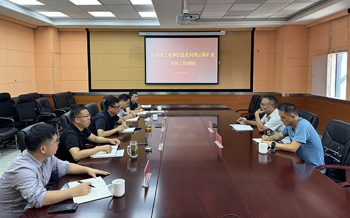 昆明市工业和信息化局到龙8头号玩家(国际)官方网站矿业公司开展工作调研