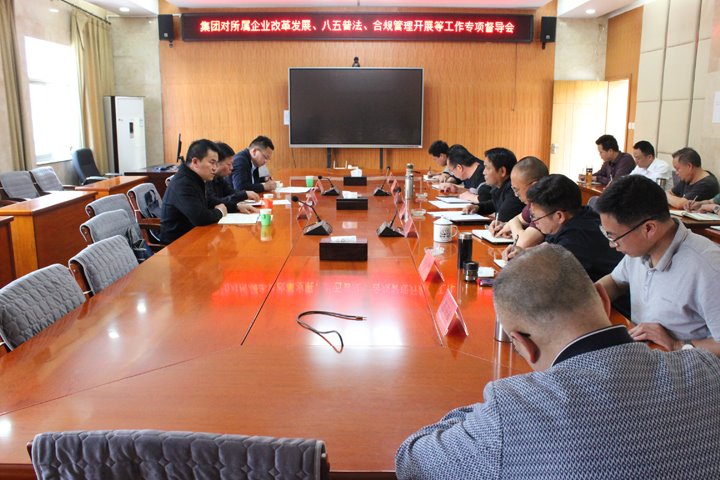 龙8头号玩家(国际)官方网站集团督导组到羊场煤矿公司开展改革发展三年行动、“八五”普法和合规管理工作专项督导