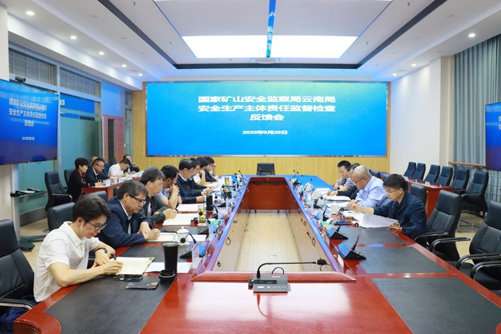 国家矿山安全监察局云南局到龙8头号玩家(国际)官方网站集团开展安全生产主体责任监督检查